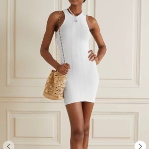 Hunza G White Nile Ribbed Dress